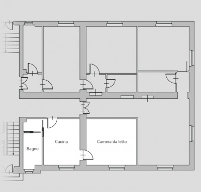 Planimetria appartamento 1 palazzina 2 biella via ivrea