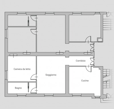 Planimetria appartamento 5 palazzina 2 biella via ivrea