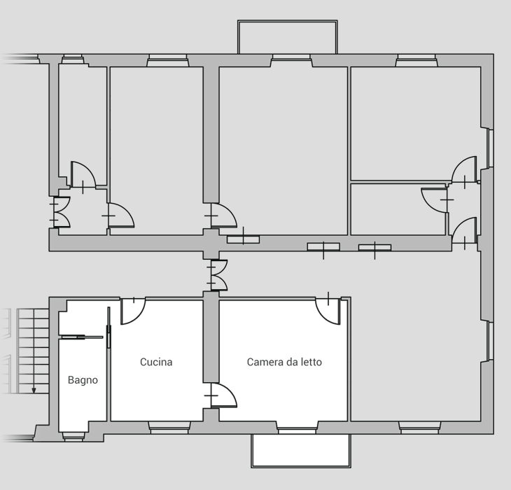 Planimetria appartamento 11 palazzina 2 biella via ivrea