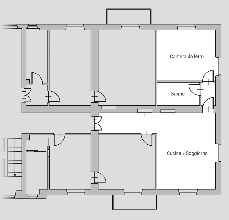 Planimetria appartamento 12 palazzina 2 biella via ivrea