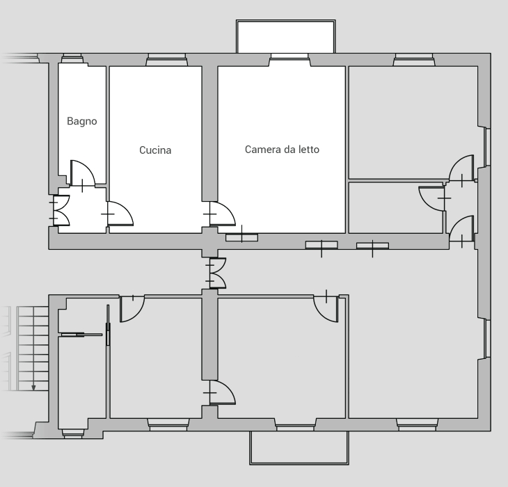 Planimetria appartamento 13 palazzina 2 biella via ivrea