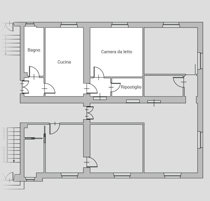 Planimetria appartamento 3 palazzina 2 biella via ivrea