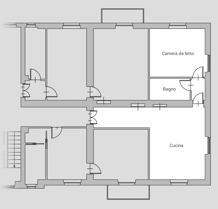 Planimetria appartamento 7 palazzina 2 biella via ivrea